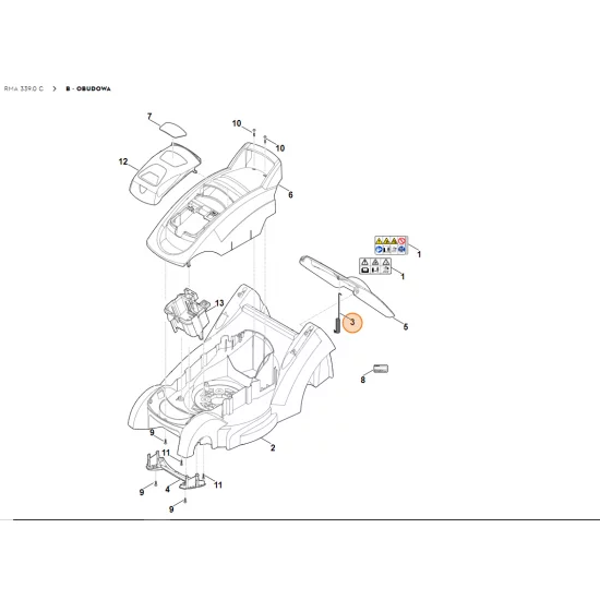 STIHL Sprężyna naciągowa 6320 703 5110